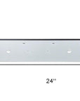 24" Black Metal Electric Fireplace Insert With LED