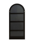 71" Black Wood Arch Wall Mount And Leaning Framed Full Length Mirror