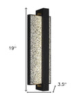 Black LED Dimmable Outdoor Hanging Light