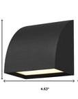 Black LED Dimmable Outdoor Hanging Light