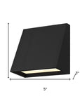 Black LED Dimmable Outdoor Hanging Light