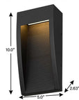 Black LED Dimmable Outdoor Hanging Light