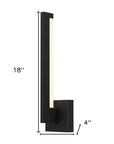 Black LED Dimmable Outdoor Hanging Light