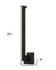 Black LED Dimmable Outdoor Hanging Light