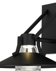 Black Transparent LED Dimmable Outdoor Hanging Light