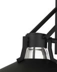 Black Transparent LED Dimmable Outdoor Hanging Light