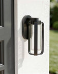 Black Seeded LED Dimmable Outdoor Hanging Light