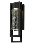 Black Seeded LED Dimmable Outdoor Hanging Light
