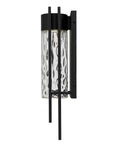 Black Seeded LED Dimmable Outdoor Hanging Light