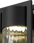 Black Seeded LED Dimmable Outdoor Hanging Light