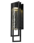 Black Seeded LED Dimmable Outdoor Hanging Light