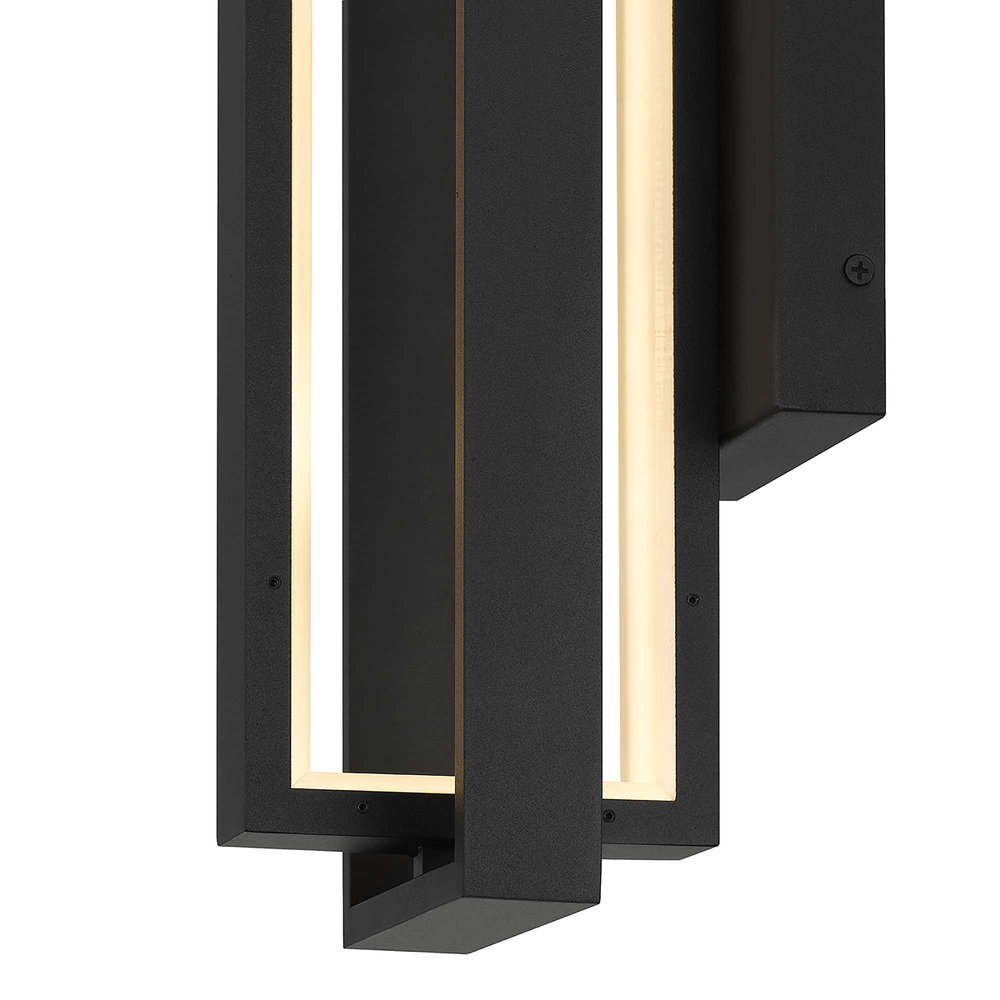 Black LED Dimmable Outdoor Hanging Light