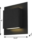 Black LED Dimmable Outdoor Hanging Light