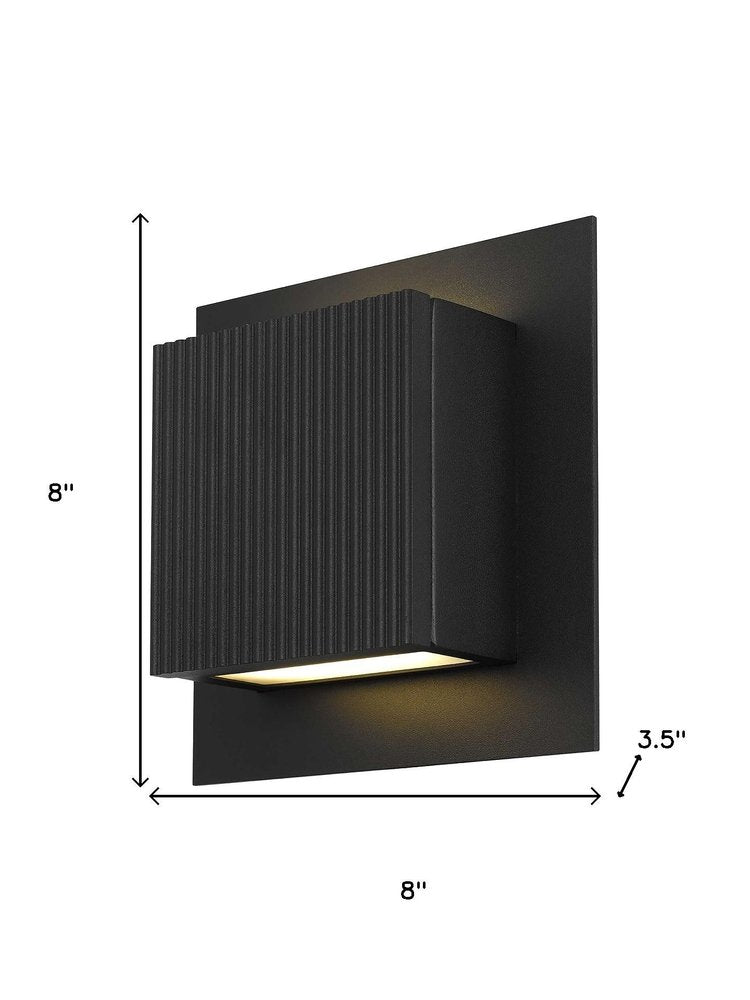 Black LED Dimmable Outdoor Hanging Light