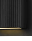 Black LED Dimmable Outdoor Hanging Light
