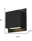 Black LED Dimmable Outdoor Hanging Light