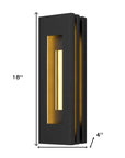 Black LED Dimmable Outdoor Hanging Light