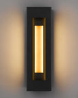 Black LED Dimmable Outdoor Hanging Light