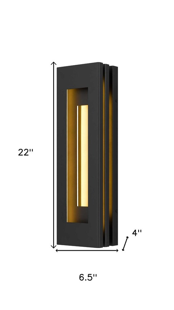 Black LED Dimmable Outdoor Hanging Light