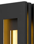 Black LED Dimmable Outdoor Hanging Light
