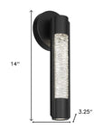 Black Water LED Dimmable Outdoor Hanging Light