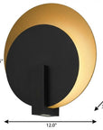 Black LED Dimmable Outdoor Hanging Light