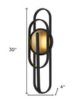 Black LED Dimmable Outdoor Hanging Light