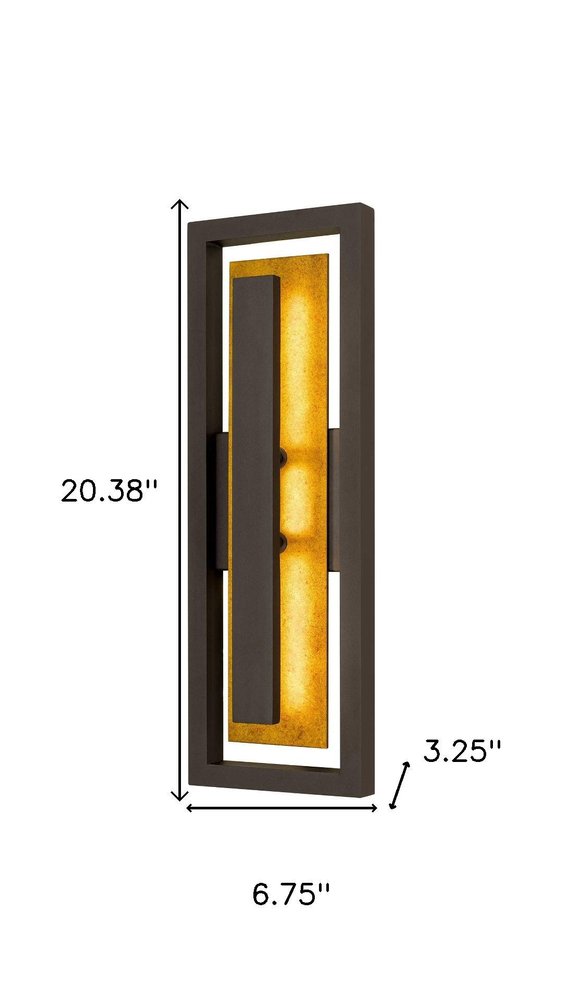 Bronze LED Dimmable Outdoor Hanging Light