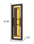 Bronze LED Dimmable Outdoor Hanging Light