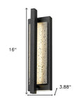 Black LED Dimmable Outdoor Hanging Light