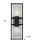 Black LED Dimmable Outdoor Hanging Light