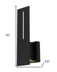 Black LED Dimmable Outdoor Hanging Light