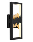 Black LED Dimmable Outdoor Hanging Light