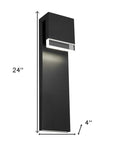 Black LED Dimmable Outdoor Hanging Light