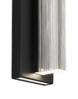 Black LED Dimmable Outdoor Hanging Light