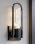 Black Transparent LED Dimmable Outdoor Hanging Light
