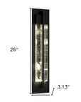 Black LED Dimmable Outdoor Hanging Light