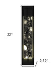 Black LED Dimmable Outdoor Hanging Light