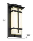 Black Colorful LED Dimmable Outdoor Hanging Light