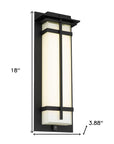 Black Colorful LED Dimmable Outdoor Hanging Light