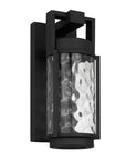 Black Hammered LED Dimmable Outdoor Hanging Light