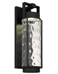 Black Hammered LED Dimmable Outdoor Hanging Light