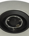50000 BTU 36" Gray Steel Propane Round Fire Pit With Cover