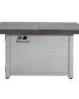 50000 BTU 45" Gray Aluminum Propane Rectangular Fire Pit With Cover