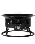 50000 BTU 19" Black Steel Propane Portable Tabletop Round Fire Pit