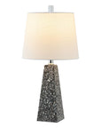 Set of Two 21" Gray Geometric Table Lamps With Empire Shades
