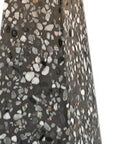 Set of Two 21" Gray Geometric Table Lamps With Empire Shades