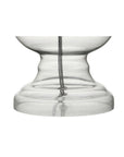 Set of Two 29" Clear Novelty Table Lamps With Drum Shades