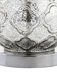 Set of Two 26" Silver Novelty Table Lamps With Drum Shades