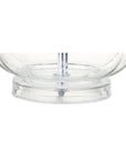 Set of Two 29" Clear Novelty Table Lamps With Drum Shades